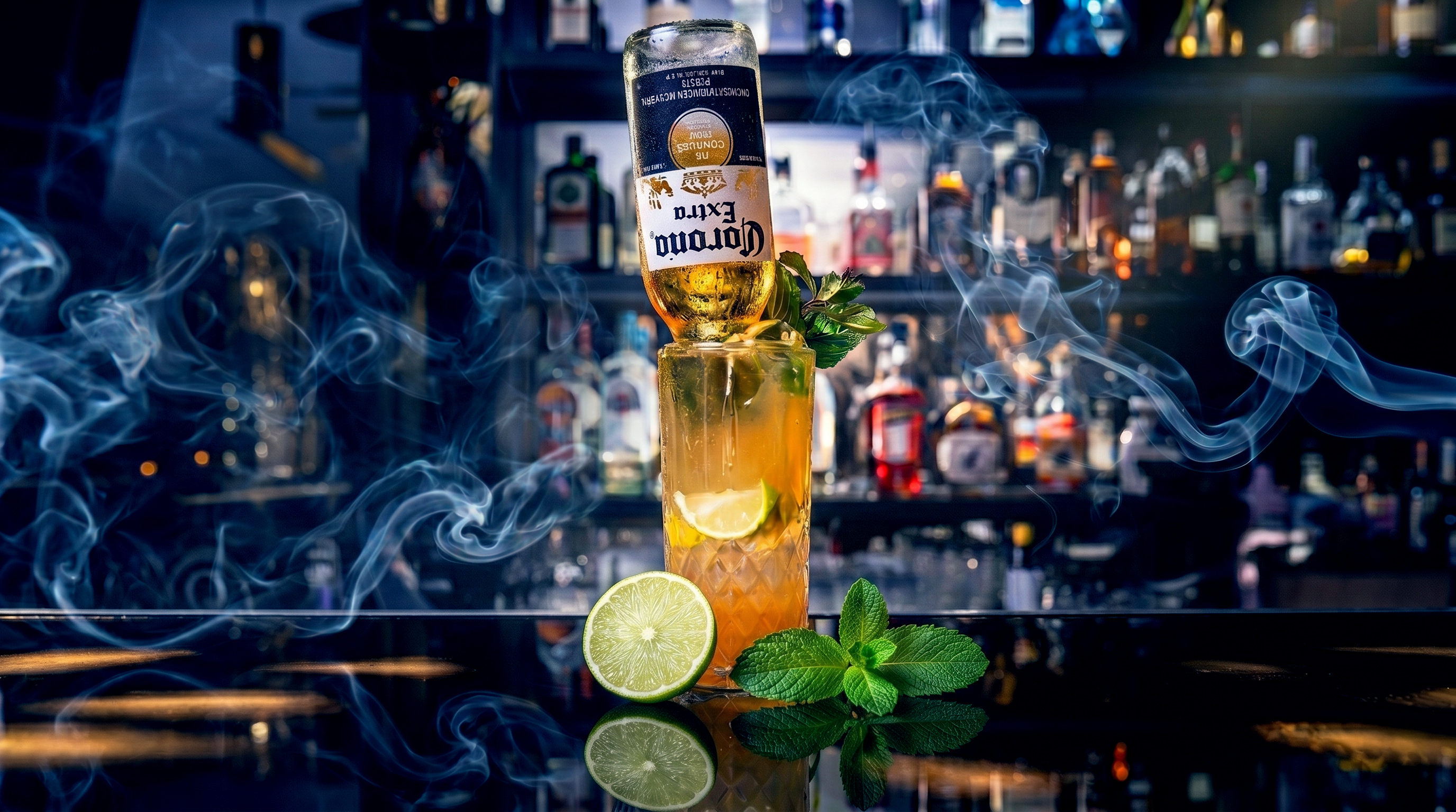 Drink z piwem i limonką